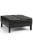 Фото #1 товара Poway Faux Leather Coffee Table Storage Ottoman