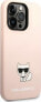 Karl Lagerfeld Etui Karl Lagerfeld KLHCP14XSLCTPI Apple iPhone 14 Pro Max hardcase jasnoróżowy/light pink Silicone Choupette Body