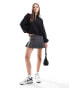 Tommy Jeans boxy half zip sweatshirt in black