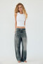 TRF MID-RISE BAGGY BALLOON JEANS