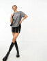 Фото #2 товара In The Style Halloween costume motif t-shirt in washed grey