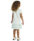 ფოტო #6 პროდუქტის Little & Toddler Girls Short Sleeve Ruffle Polo Dress
