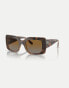 Фото #3 товара Vogue eyewear vo5481s rectangle polarised sunglasses with grey lens in brown Havana