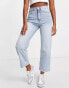 Фото #4 товара Monki Zami straight leg jeans in bleach wash