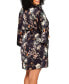 ფოტო #2 პროდუქტის Plus Size Geri Lux Floral Satin Robe