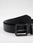 Фото #4 товара Levi's Seine metal leather belt in matter black