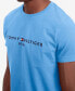 Фото #3 товара Men's Embroidered Logo Slim-Fit Crewneck T-Shirt