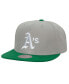Фото #2 товара Men's Gray Oakland Athletics Cooperstown Collection Away Snapback Hat