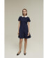 ფოტო #1 პროდუქტის Women's Schoolgirl Dress Ponte