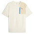 Puma Open Road Logo Crew Neck Short Sleeve T-Shirt Mens White Casual Tops 675895