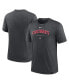 ფოტო #2 პროდუქტის Men's Heather Charcoal Cincinnati Reds Authentic Collection Early Work Tri-Blend Performance T-shirt