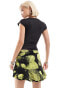 Фото #5 товара COLLUSION flippy micro mini skirt in bloom print co-ord