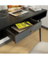 Фото #5 товара Mid Century Desk With USB Ports And Power Outlet, Modern Writing Study Desk With Drawers