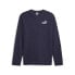 Фото #1 товара Puma Essentials Elevated Crew Neck Sweatshirt Mens Blue Casual Athletic Outerwea