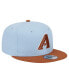 Фото #3 товара Men's Light Blue Arizona Diamondbacks Spring Color Two-Tone 9FIFTY Snapback Hat