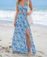 ფოტო #2 პროდუქტის Women's Ditsy Floral Cutout Maxi Beach Dress