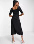 Фото #2 товара Whistles milkmaid maxi dress in black