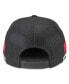 ფოტო #3 პროდუქტის Men's Black New Jersey Devils HotFoot Stripes Trucker Adjustable Hat