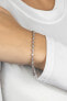 Glittering silver bracelet with zircons BRC16W