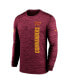 Фото #2 товара Men's Burgundy Washington Commanders 2024 Sideline Velocity Performance Long Sleeve T-Shirt