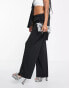 Extro & Vert Petite perfect basic jersey tailored trousers in black co-ord Черный, DE 32 - фото #4