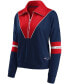 Women's Navy New England Patriots Half-Zip Jacket