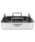 3-Ply Stainless Steel Roasting Pan with Nonstick Rack