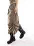 JJXX cargo maxi skirt co-ord in taupe