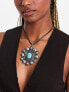 Фото #2 товара Reclaimed Vintage boho pendant necklace on cord