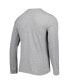 ფოტო #2 პროდუქტის Men's Heathered Gray Los Angeles Rams Combine Authentic Red Zone Long Sleeve T-shirt