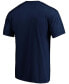 Фото #3 товара Men's Navy Seattle Mariners Official Wordmark T-shirt