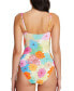 Фото #2 товара Bleu Rod Beattie Fresh Picks Shirred Underwire One-Piece Swimsuit, 6, Multi