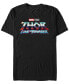 Фото #1 товара Men's Thor- Love and Thunder Logo Short Sleeve T-shirt
