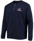 Фото #4 товара Men's Navy Chicago Bears Logo Maverick Thermal Henley Long Sleeve T-shirt