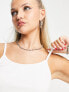 COLLUSION crop cami top in white