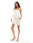 Фото #2 товара Mango corsage side bandeau top in white