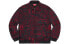 Фото #1 товара Supreme SS20 Week 3 Checks Embroidered Denim Jacket 刺绣夹克外套 男女同款 红色 / Куртка Supreme SS20 Week SUP-SS20-453