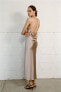 Фото #5 товара Платье из сатина с драпированной деталью ZARA