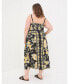 Фото #2 товара Платье женское FatFace Plus Size Флора Цитрусовое Пхоебе средней длины