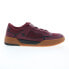 Фото #2 товара DC Metric ADYS100626-MAR Mens Burgundy Leather Skate Inspired Sneakers Shoes
