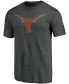 Men's Heathered Charcoal Texas Longhorns Classic Primary Tri-Blend T-shirt