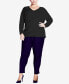 Фото #3 товара Plus Size Primrose V-neck Sweater