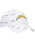 Фото #3 товара Women's White Los Angeles Chargers Team Confetti Clean Up Adjustable Hat