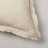 Фото #3 товара 26"x26" Linen Blend Euro Bed Pillow Taupe - Hearth & Hand™ with Magnolia