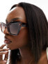 Фото #3 товара AJ Morgan razzy cateye sunglasses in tortoiseshell