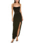 Фото #1 товара Платье женское Nicholas Solara Silk-Blend 70% вискоза, 30% шелк, черное, длина примерно 152 см от плеча, размер 4