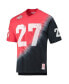 Фото #2 товара Men's Eddie George Black, Scarlet Ohio State Buckeyes Name and Number Tie-Dye V-Neck T-shirt