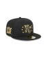 Фото #2 товара Men's Black Kansas City Royals 2024 Armed Forces Day On-Field 59FIFTY Fitted Hat
