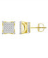 ფოტო #1 პროდუქტის Men's Diamond (1/6 ct. t.w.) Earring Set in 10k Yellow Gold