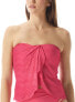 Фото #1 товара Vince Camuto 304961 Crochet Draped Tankini Top Swimwear Dragonfruit Small